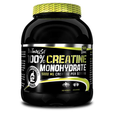 BioTech USA - 100% Creatine Monohydrate 500g | FITPRO.sk