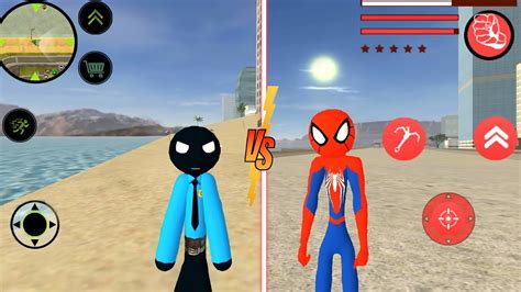 Süper Kahraman Polis Çöp Adam Vs The Amazing Spider StickMan Hook Far