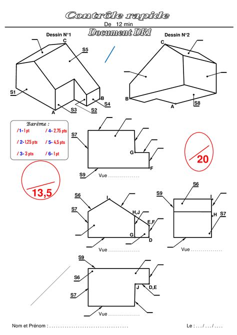 Dessin Technique Exercice Alloschool