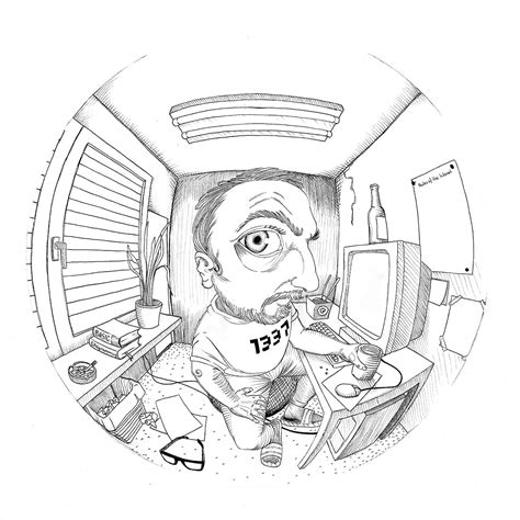 "The Hacker" – maybe I'll add some color :) : drawing