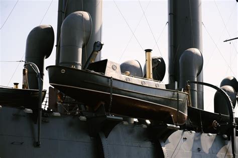 Premium Photo Details Of The Legendary Russian Warship Cruiser Aurora