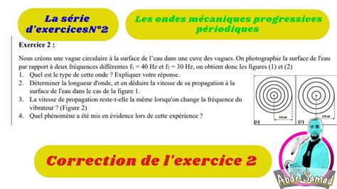 Correction De L Exercice Des Ondes M Caniques Progressives