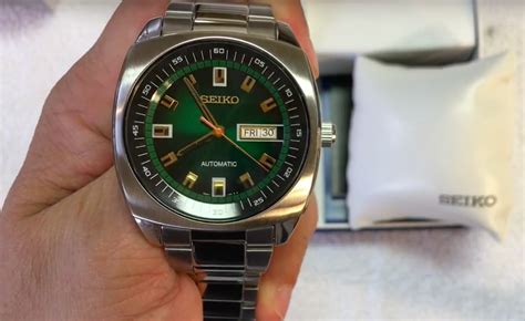 Seiko Recraft Snkm97 Green Dial Automatic Watch Review Watchreviewblog