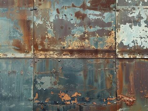 Premium Photo | Rusted and oxidized metal sheets texture background