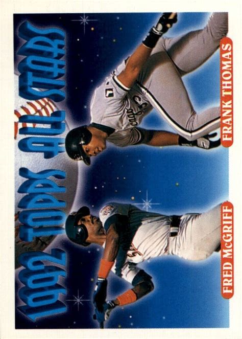 1993 Topps MLB Fred McGriff Frank Thomas 401 EBay