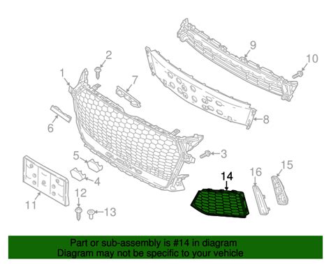 8S0 807 681 J T94 Outer Grille 2019 2021 Audi Audi OEM Parts