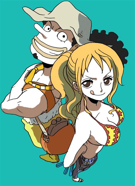 Nami And Usopp One Piece Drawn By Kyakya Danbooru