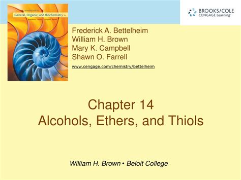 Ppt Chapter Alcohols Ethers And Thiols Powerpoint Presentation