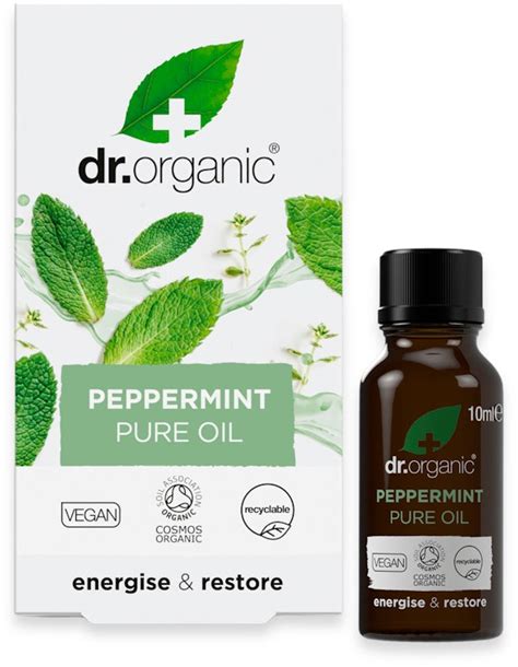 Dr Organic Peppermint Essential Oil 10ml Medino