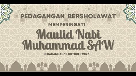 Ansor Bersholawat Dalam Rangka Maulid Nabi Muhammad Saw Dan Haul