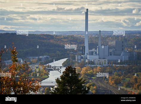 Altbach Power Station coal-fired power plant in Altbach, Baden ...