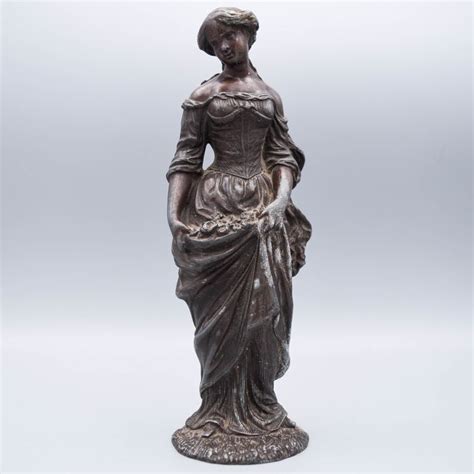 Sculpture Vintage Lady Spelter Early Th Century Catawiki