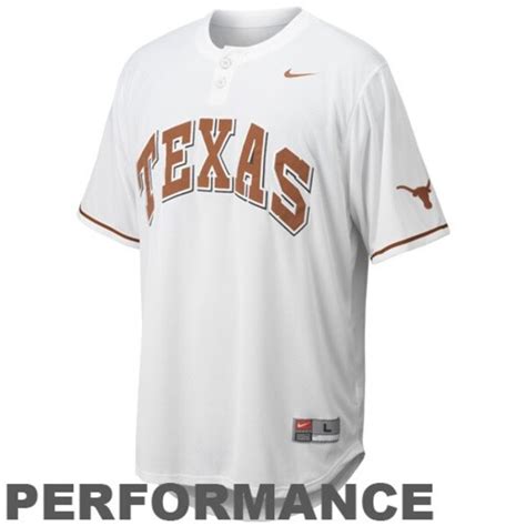 Nike Texas Longhorns White Performance Replica Baseball Jersey ...