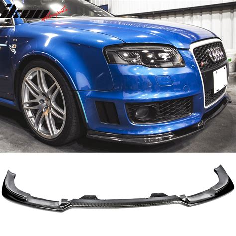 2004 2008 Audi A4 B7 Carbon Fiber Front Bumper Lip Spoiler 9 Fh 0096