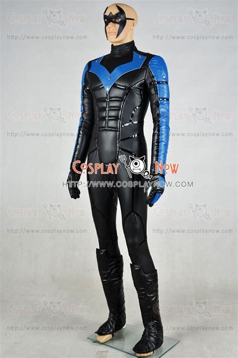 Batman Arkham City Nightwing Cosplay Costume Outfit