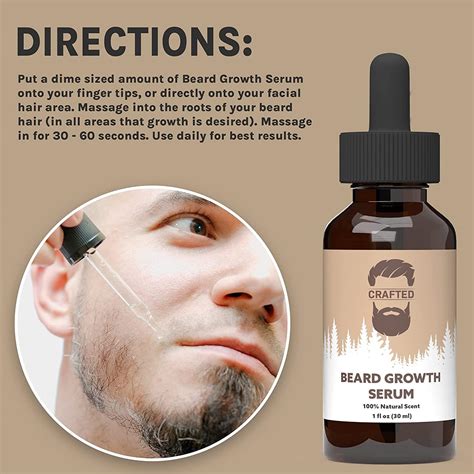 Beard Growth Oil And Serum Unscented 1oz For Thicker Beard Development