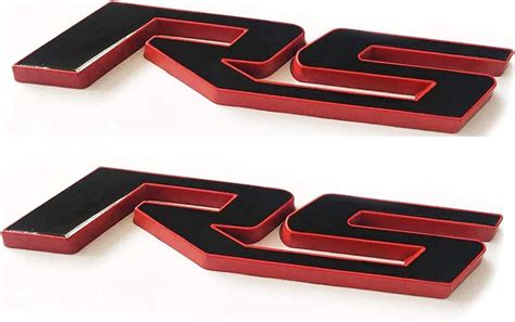 Amazon Yoaoo X Oem Rs Emblem Badges D Logo For Camaro Series Red