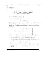 Econ Psiii Summer Pdf Economics Introduction To