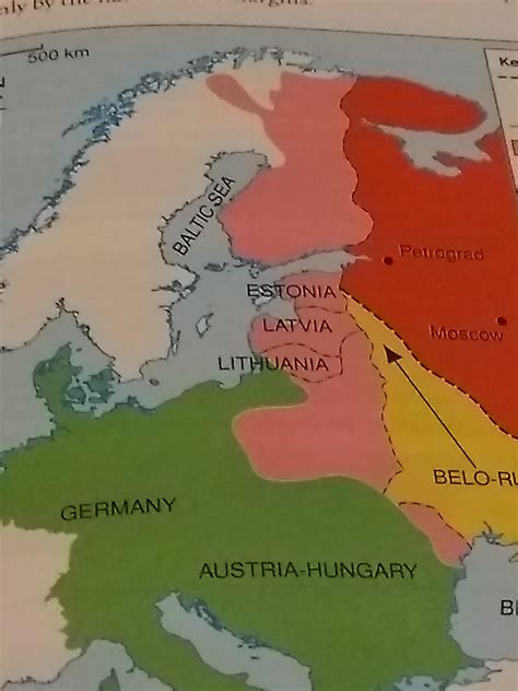 Picture of my textbook map on the Treaty of Brest-Litovsk : r/ShittyMapPorn