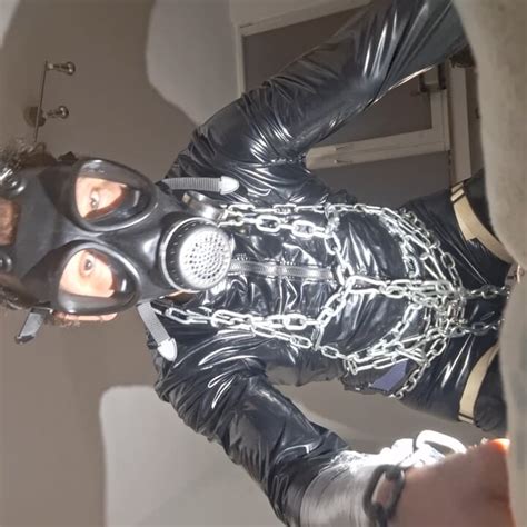 I M Already Showing Myself Here In A Tight Vinyl Dress And With A Gas Mask Gay Porn Xhamster