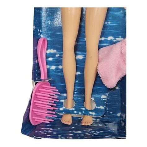 Beach Glam Barbie Blonde Vintage Beach Themed Barbie Fashion Doll In Polka Dot Bikini Bathing