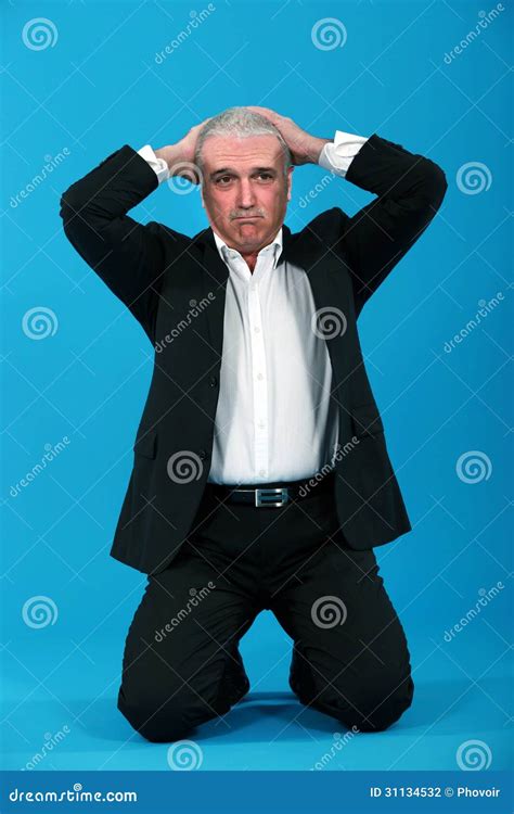 Desperate Businessman Stock Photography Image