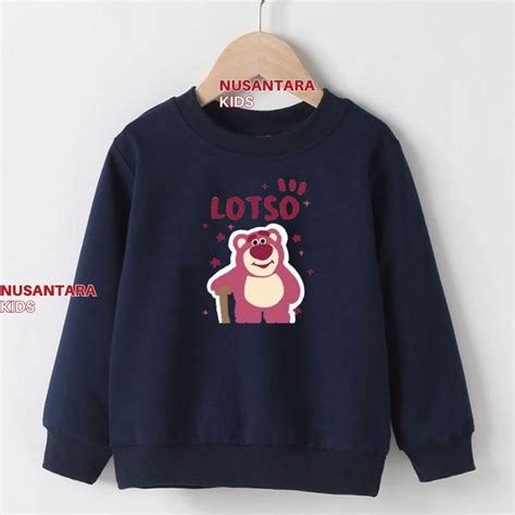 Jual Sweater Anak Perempuan Gambar Lotso Toy Story Usia 2 12 Tahun