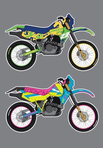 Premium Vector Sports Bike Motorcycle Decal Design Template Vector