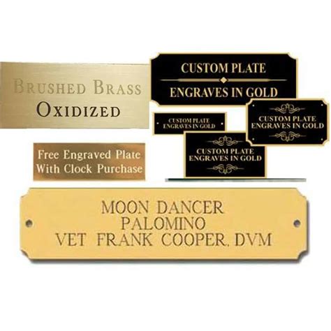 Engraved Metal Plate ~ 2"H - Suburban Custom Awards