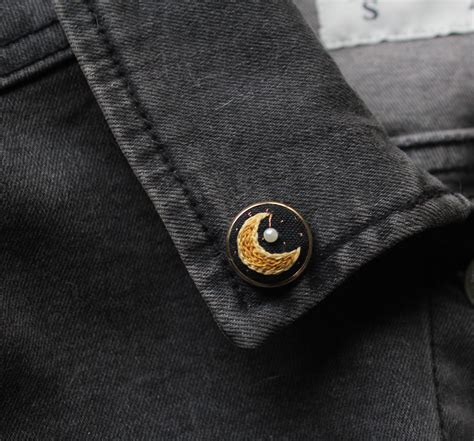 Add Some Flair Onto Your Outfit With A Miniature Hand Embroidered Pin