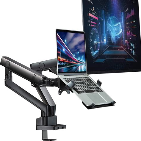 AVLT Power Premium Aluminum Single Monitor Mount Mechanical Spring Desk