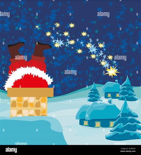 Santa Claus Stuck In Chimney Hi Res Stock Photography And Images Alamy