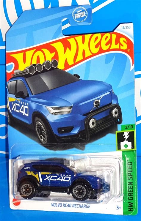 Hot Wheels Hw Green Speed Series Volvo Xc Recharge Blue W