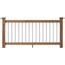 ProWood 6 Ft Walnut Tone Southern Yellow Pine Stair Rail Kit With