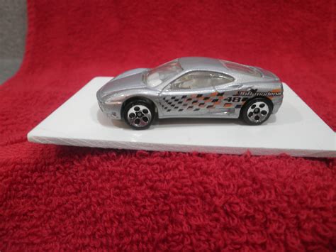 Toys Vehicles Loose No Card 1999 Hot Wheels 1 64 Ferrari 360 Modena Rare Silver Color Etna Pe