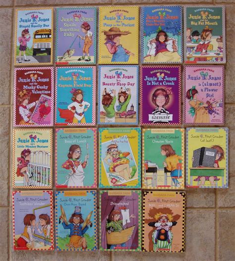 Set of 19 Junie B. Jones Chapter Books (Smelly Bus/Fishy/Peep Pocket