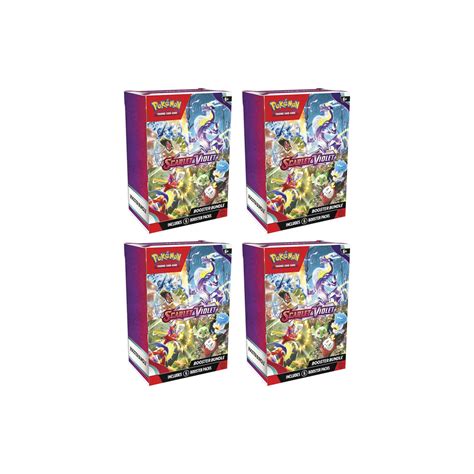 Pokémon Tcg Scarlet And Violet Booster Bundle 4x Lotpokémon Tcg Scarlet