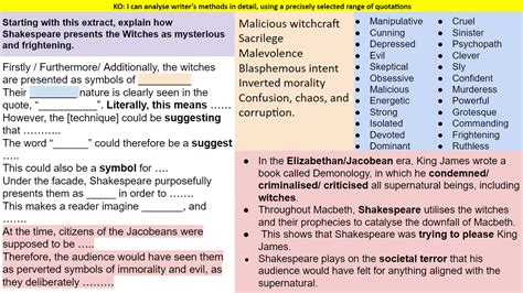 Macbeth Act 1 Scene 1 Analysis Lesson | Teaching Resources