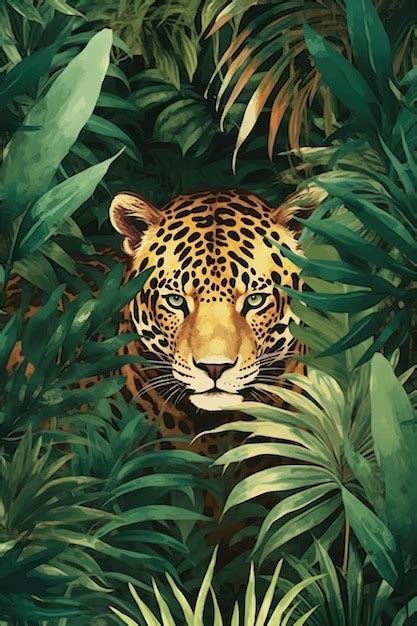 Premium AI Image A Leopard In The Jungle