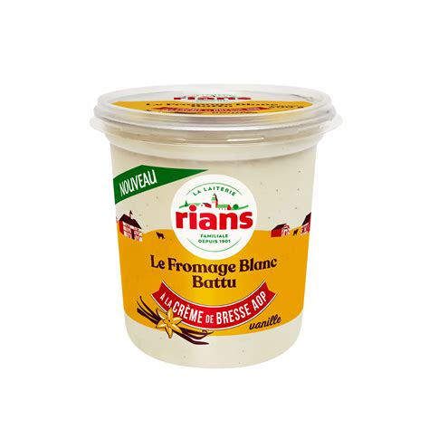 Le Fromage Blanc Battu Vanille Rians