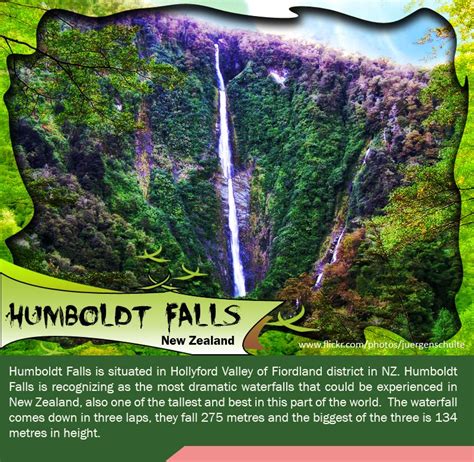 Humboldt Falls - New Zealand: Humboldt Falls is situated in #Hollyford ...