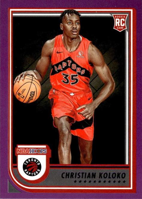 Christian Koloko 2022 Hoops Purple 261 Price Guide Sports Card Investor