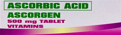 Ascorbic Acid 500mg Tablet (ASCORGEN*) 100s - KARLMED