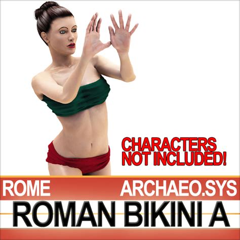 Props Set Poser Daz For Roman Bikini A 3D Model 23 C4d 3ds Obj Vue Pz3 Unknown Free3D