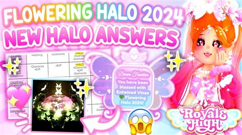 Royale High Flowering Halo Answers 2024 - Leela Lanette