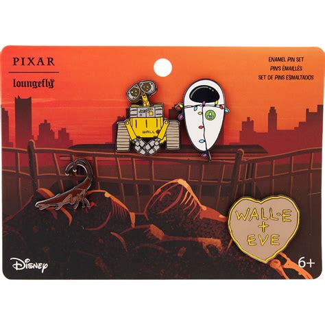 Wall E Date Night 4 Piece Pin Set Entertainment Earth