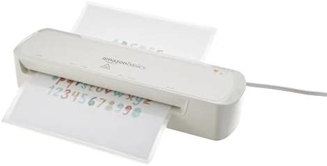 Amazon Amazon Basics Inch Thermal Laminator Machine White