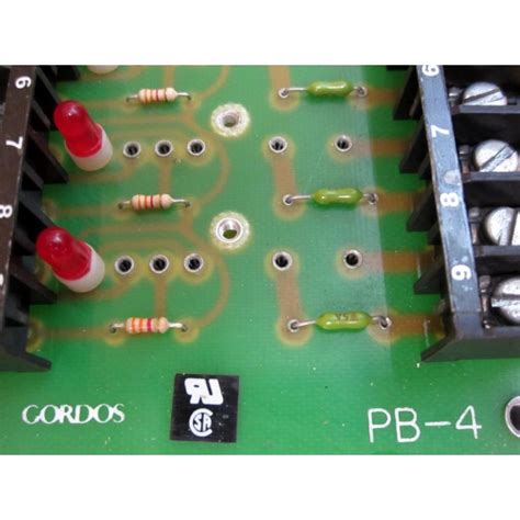 Gordos PB 4 IO Mounting Board PB4 Used Mara Industrial