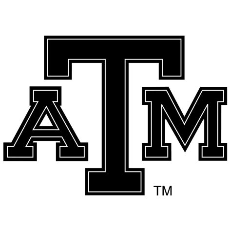 Texas A&M Aggies Logo Black and White – Brands Logos