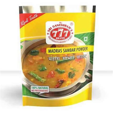 777 Madras Sambar Powder Packaging Type Packets At Best Price In Mumbai